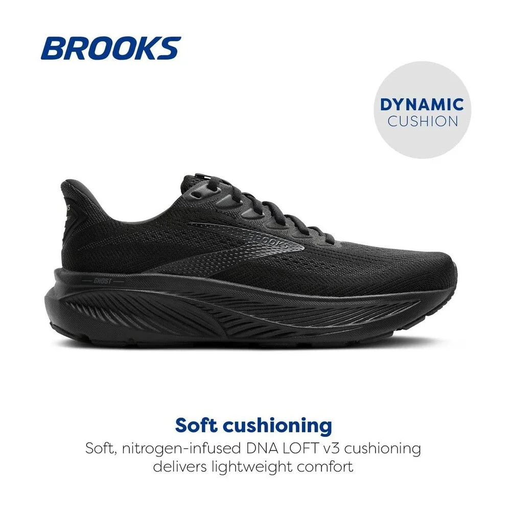 Brooks Men's Ghost 17 Black/Black/Ebony 110442-1D-020